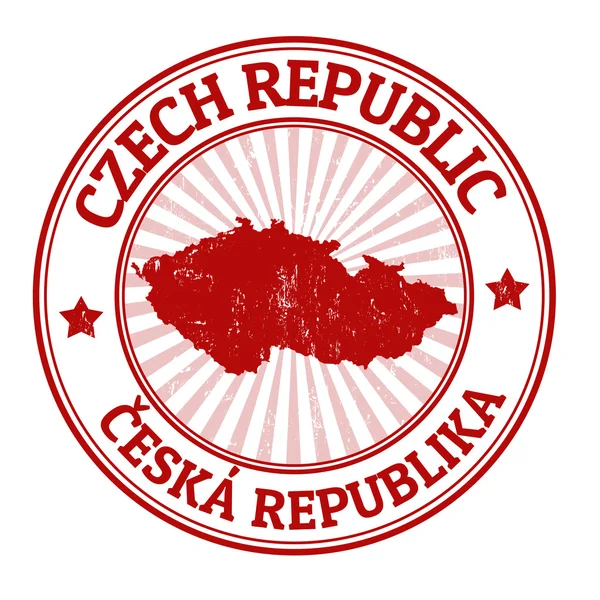 Чеська Республіка штамп — стоковий вектор
