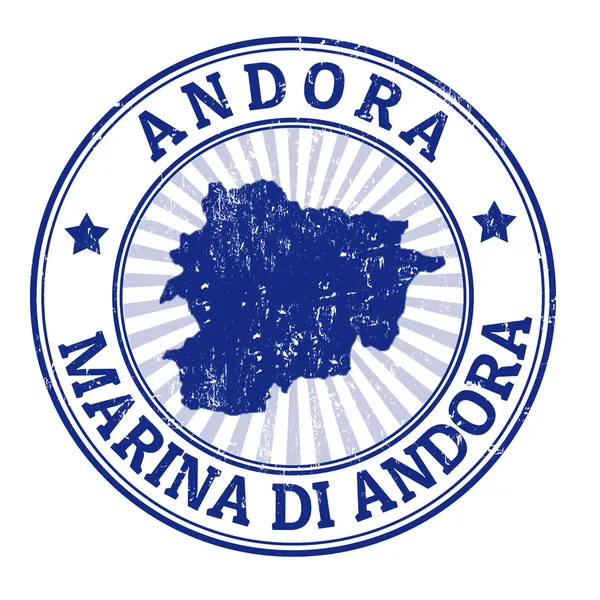 Carimbo Andora — Vetor de Stock