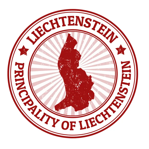 Sello Liechtenstein — Archivo Imágenes Vectoriales