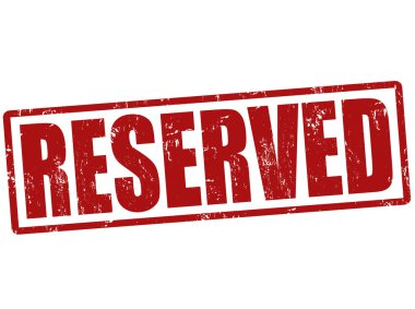Reserved stamp clipart