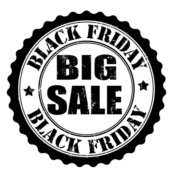 Black friday big sale stamp — Stock Vector