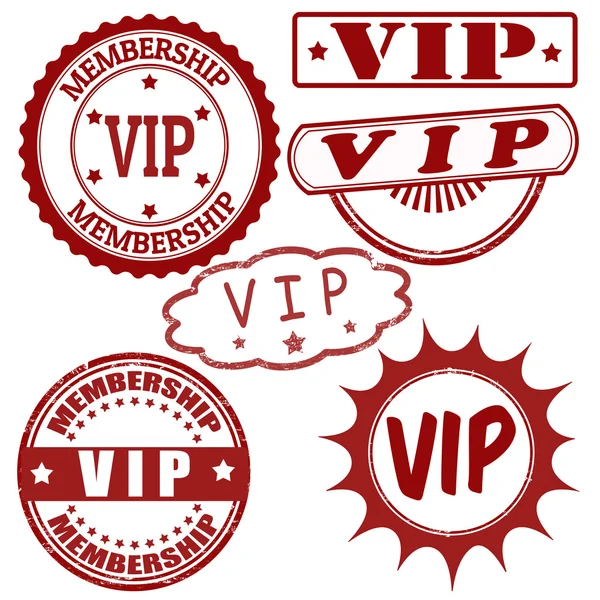 Set of VIP stamps — Stock Vector