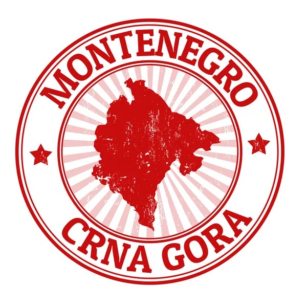 Timbro Montenegro — Vettoriale Stock