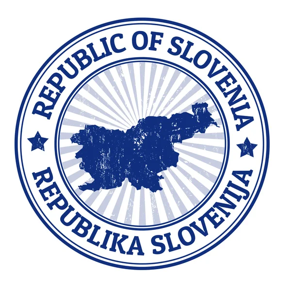 Slovenya damgası — Stok Vektör