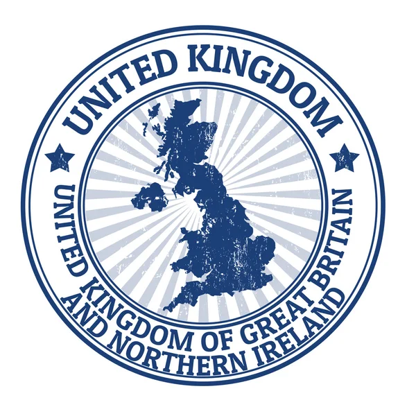 Timbre du Royaume-Uni — Image vectorielle