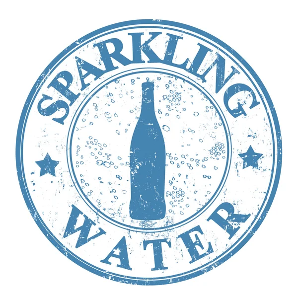 Sparkling water stamp — Stock Vector