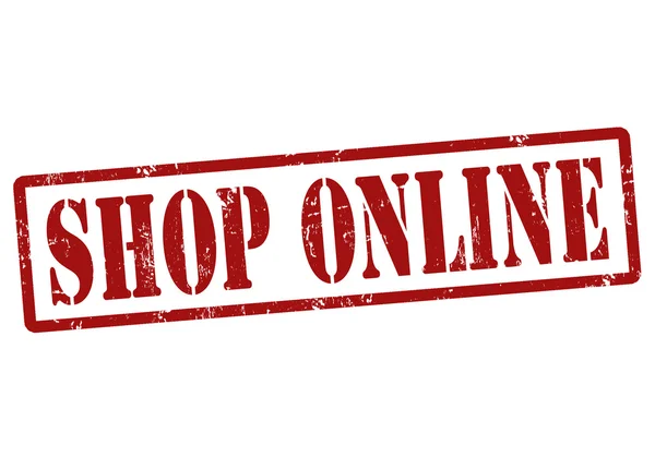 Tienda Sello online — Vector de stock