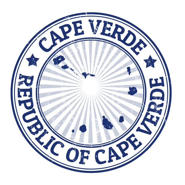 Sello Cabo Verde — Vector de stock