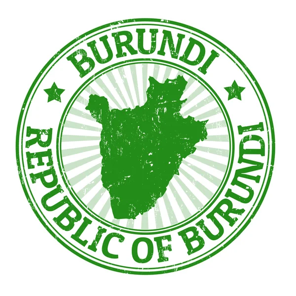 Burundi razítko — Stockový vektor