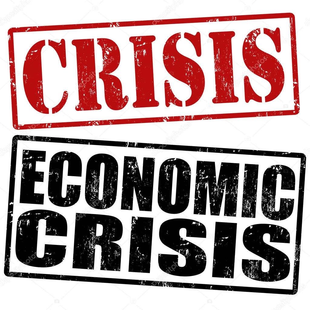 Crisis and economic crisis stamps