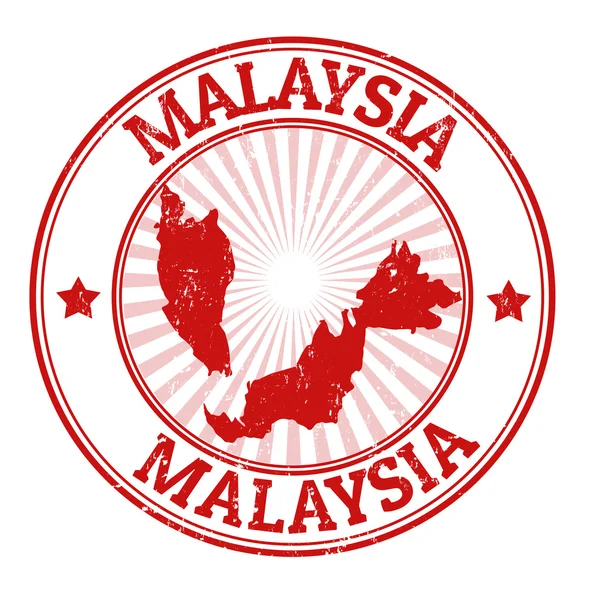 Malaysia-Stempel — Stockvektor