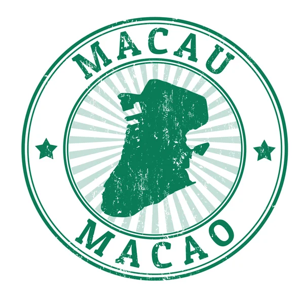Macau stempel — Stockvector