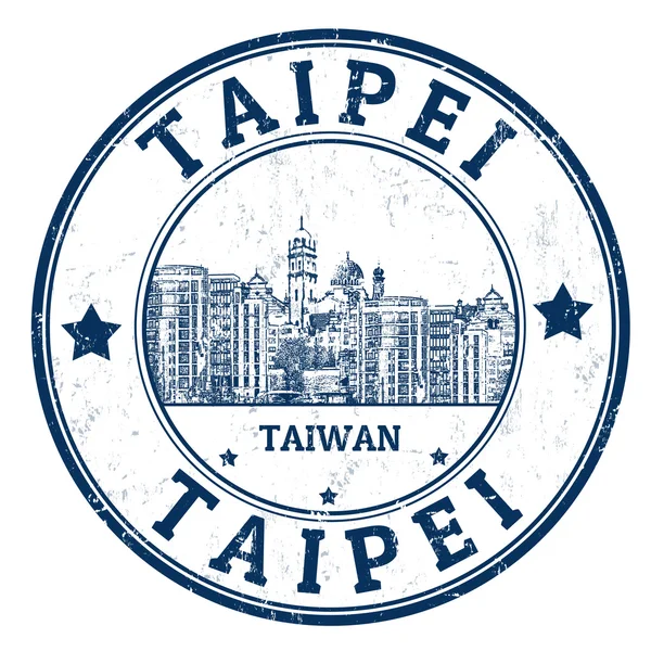 Sello Taipei — Vector de stock