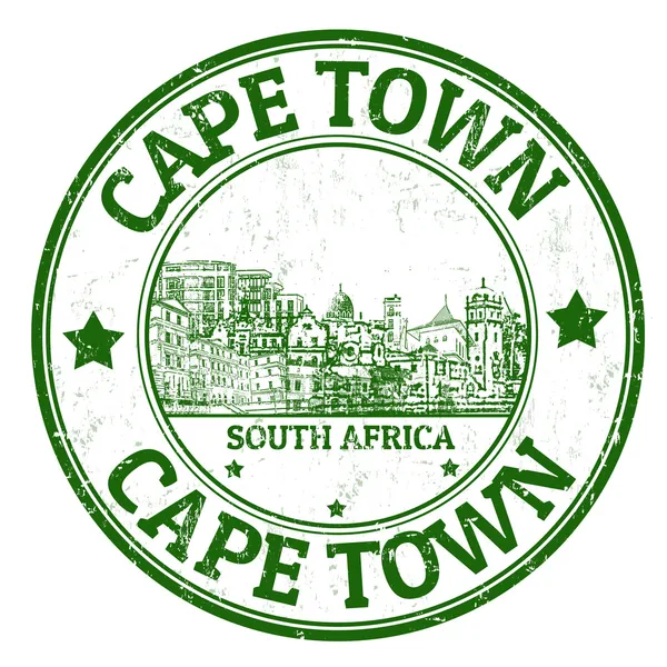 Cape Town stamp — Stock Vector