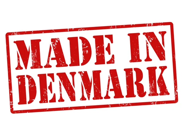 Made in Denmark stamp — Stock Vector