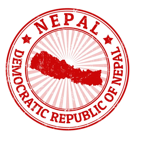 Nepal stempel — Stockvector