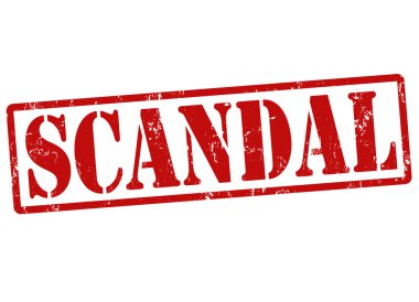 Scandal stamp clipart