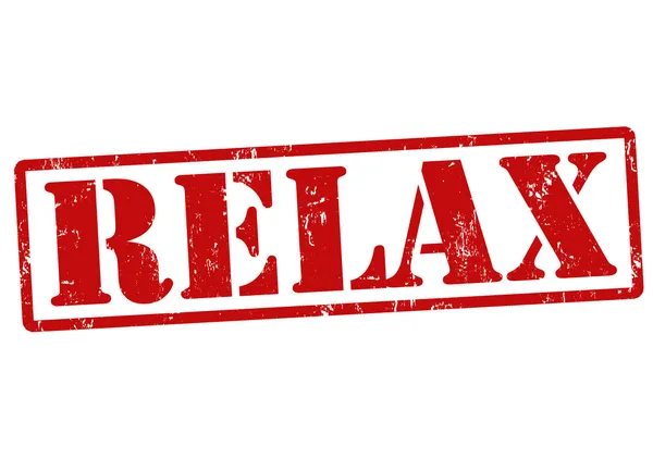 Relax stamp — Stock Vector