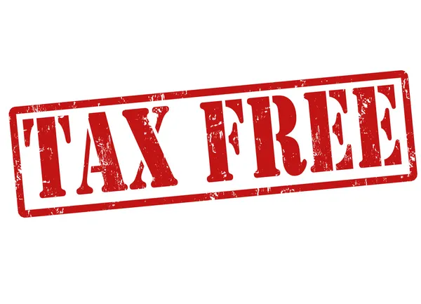 Timbre libre d'impôt — Image vectorielle