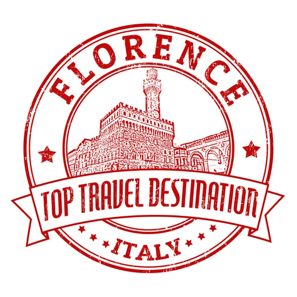 Sello Florencia, Italia — Vector de stock