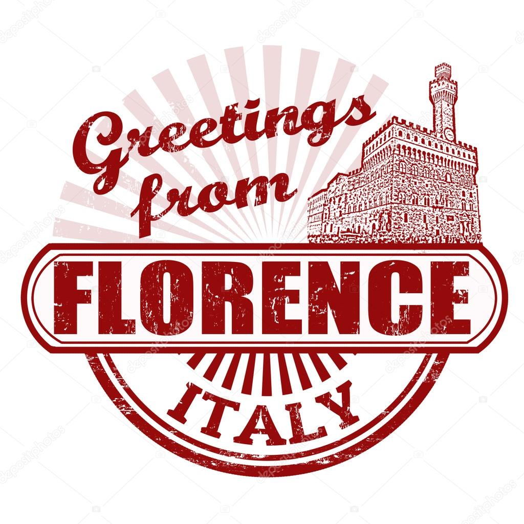 Greetings from Florence stamp