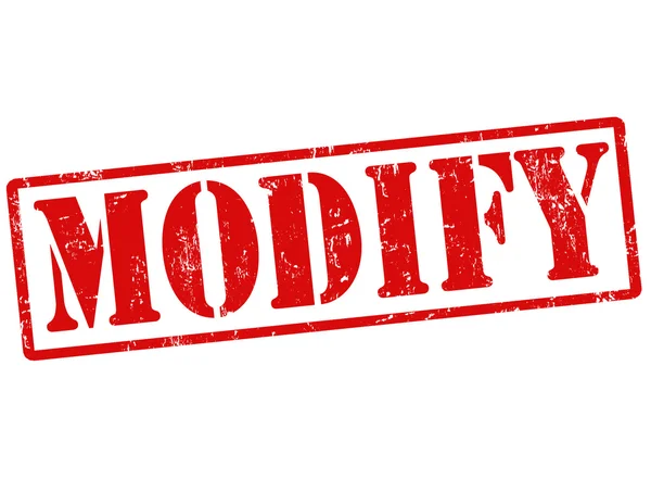 Modify stamp — Stock Vector