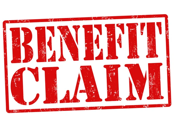Benefit claim stamp — Stock Vector