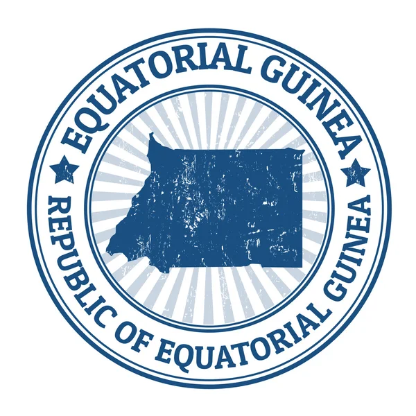 Equatoriaal-guinea stempel — Stockvector