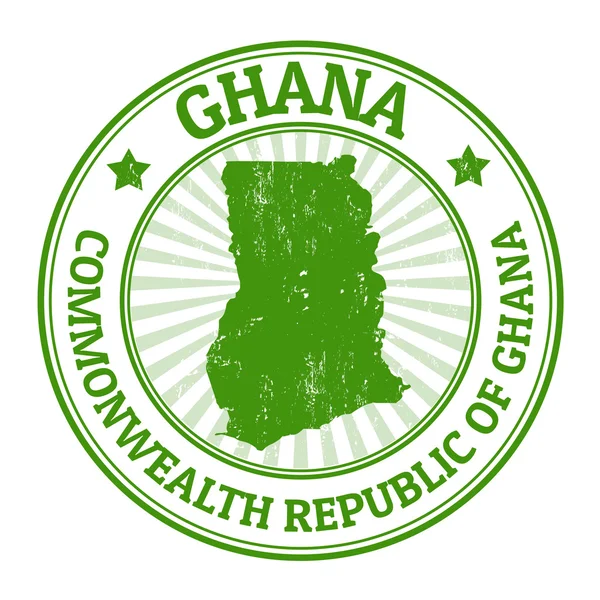 Ghána bélyegző — Stock Vector