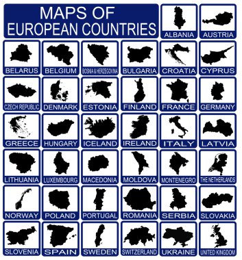Avrupa ülkelerin haritaları