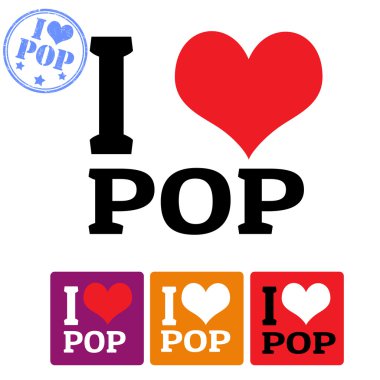 ı aşk pop işaret ve etiketleri