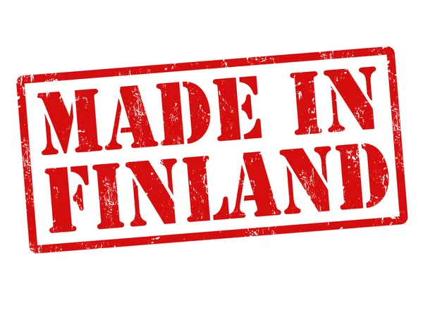 Gemaakt in finland stempel — Stockvector