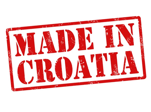 I Kroatien stämpel — Stock vektor
