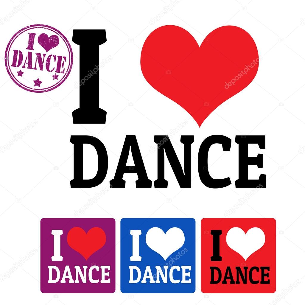 I love Dance sign and labels Stock Vector Image by ©roxanabalint 32757067