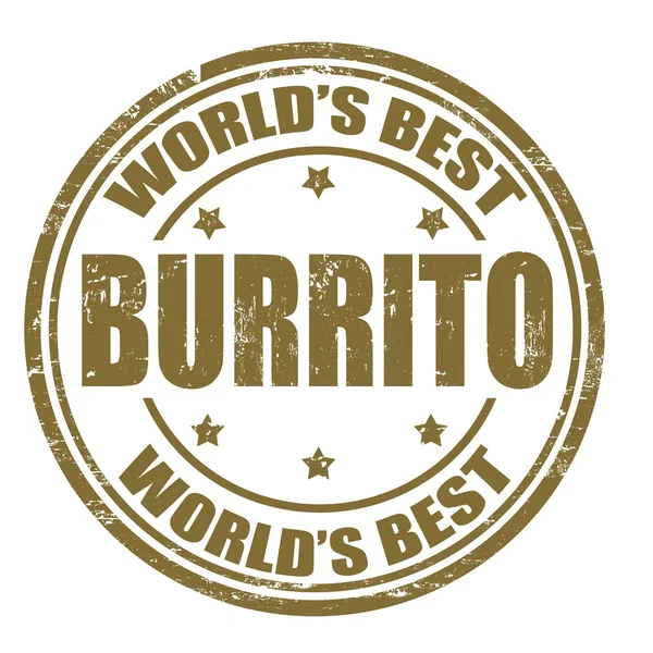 Burrito stämpel — Stock vektor