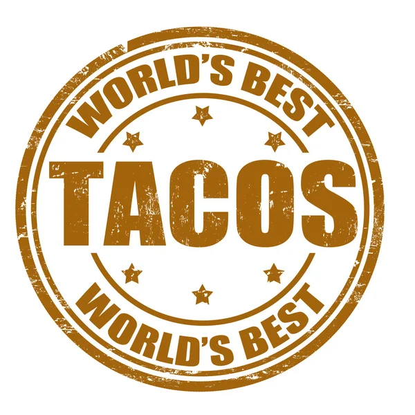 Pieczęć tacos — Wektor stockowy