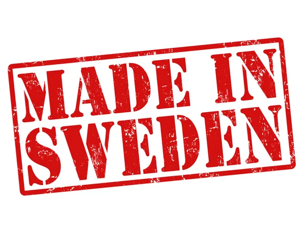 Made in Sweden Briefmarke — Stockvektor