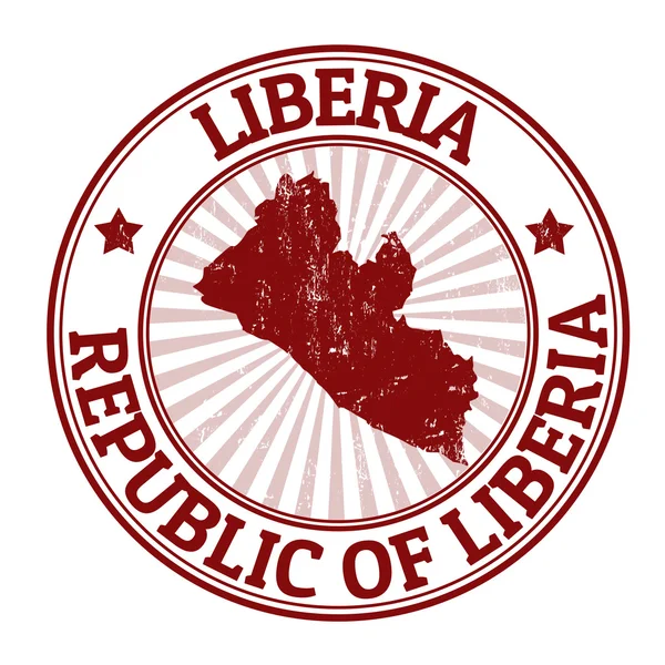 Λιβερία σφραγίδα — Διανυσματικό Αρχείο