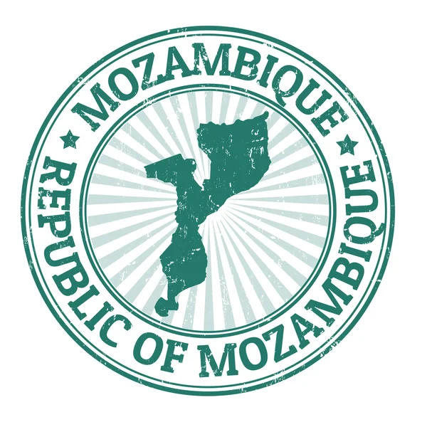 Timbre du Mozambique — Image vectorielle