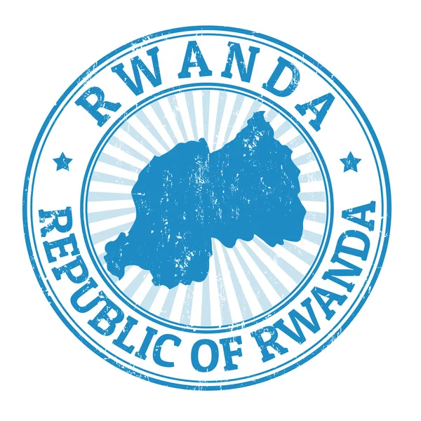 ルワンダのスタンプ — ストックベクタ