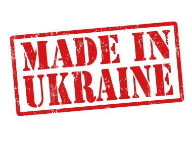 Made in Ukraine stamp clipart