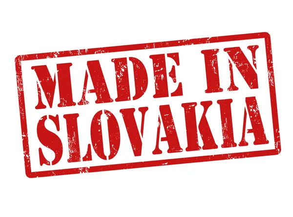 Dibuat di cap slovakia - Stok Vektor