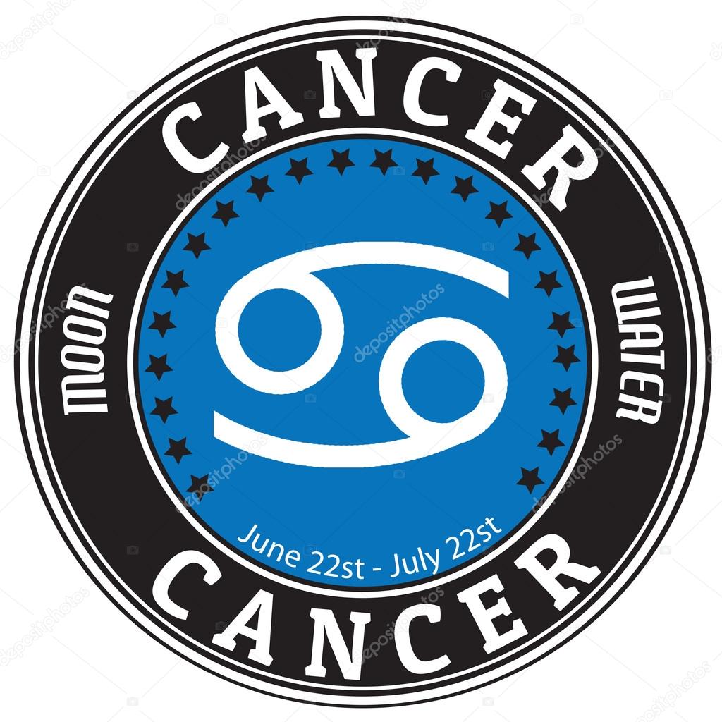Cancer zodiac label
