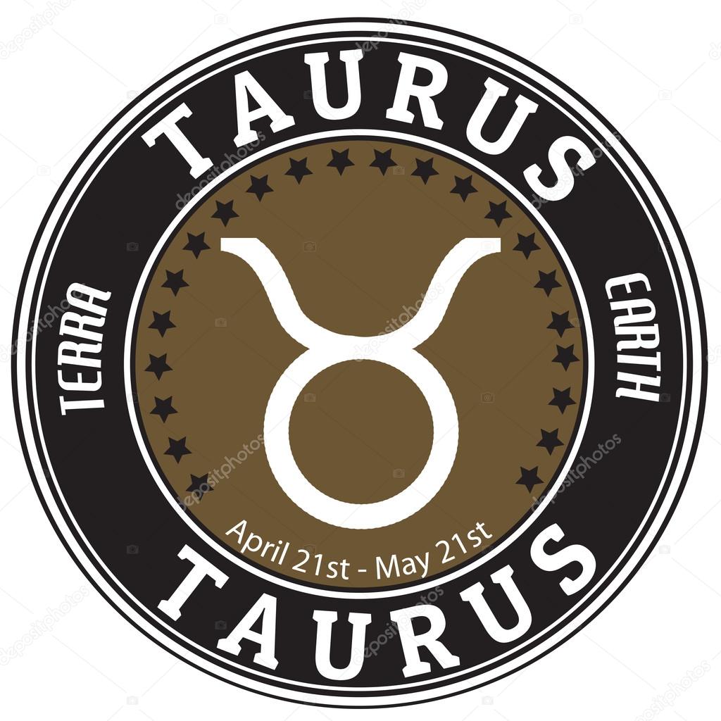 Taurus zodiac label