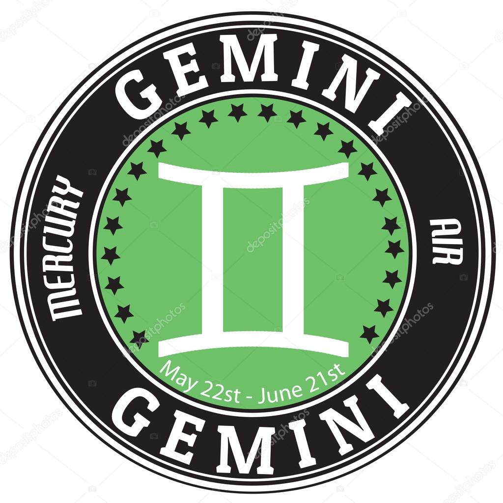 Gemini zodiac label