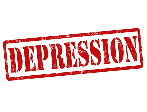 Timbro di depressione — Vettoriale Stock