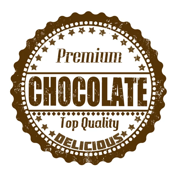 Timbre chocolat — Image vectorielle