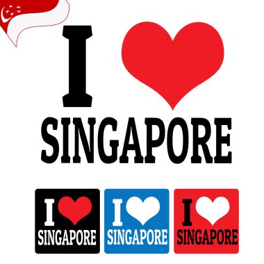 Singapur işaret ve etiket seviyorum.