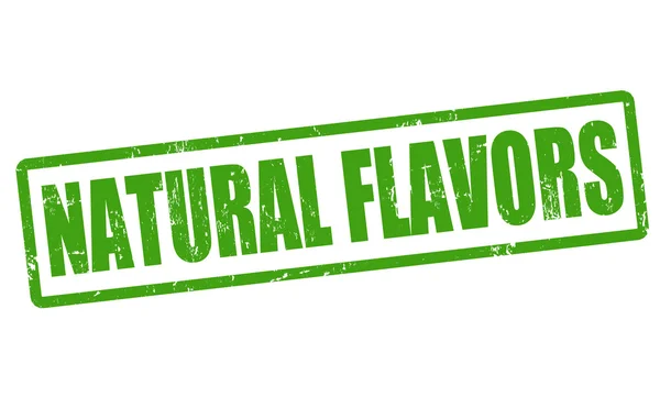 Sello de sabores naturales — Vector de stock