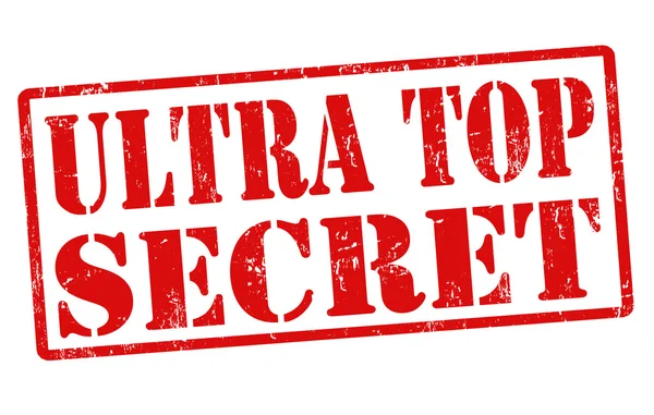 Pieczęć Ultra tajne — Wektor stockowy